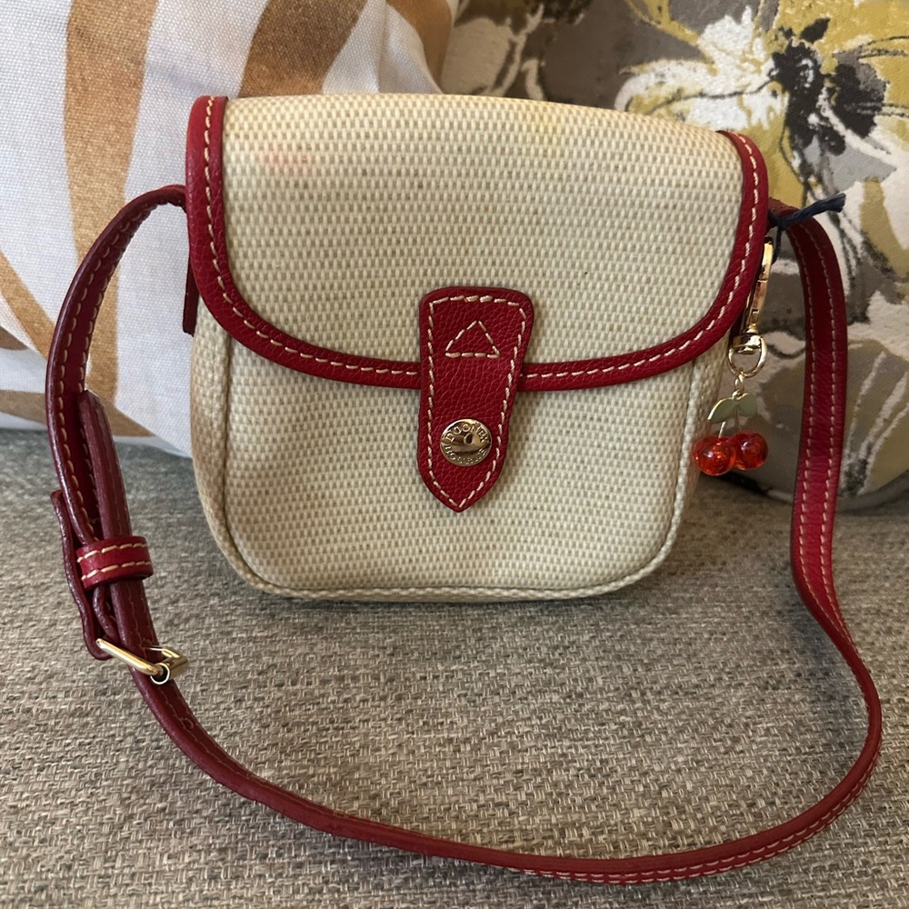 Dooney & Bourke Red - Tan Crossbody Bag New With Tags $118 MSRP - Picture 12 of 16